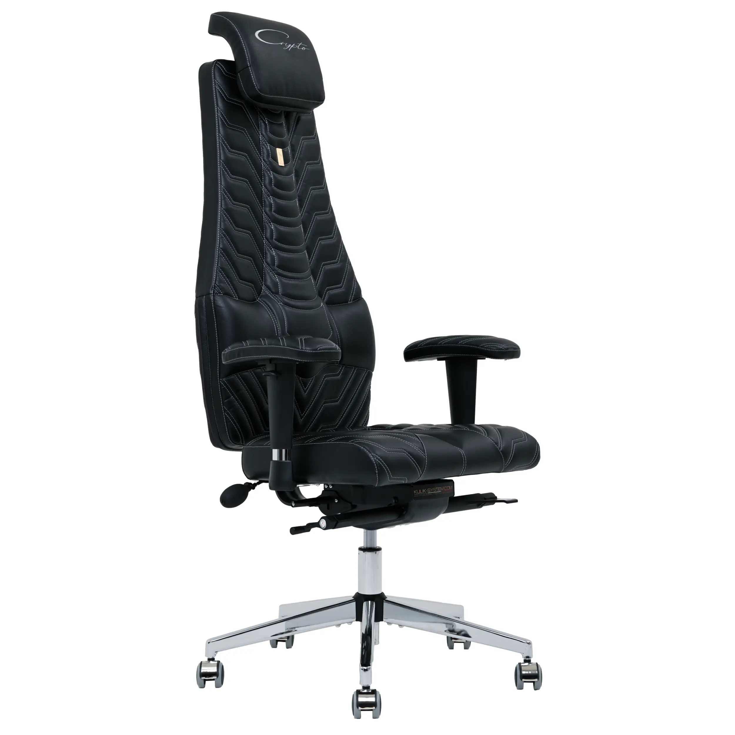 Ergonomiczny fotel Kulik System Crypto XL srebrny - obrazek 5